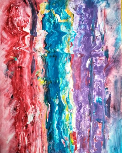 acrylic abstract painting for sale by suhail mitoubsi