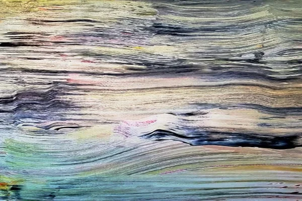 Colours in abstract art painting by ezeeart